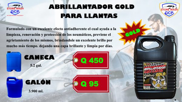 ABRILLANTADOR GOLD PARA LLANTAS Abrillantador Gold Para Llantas