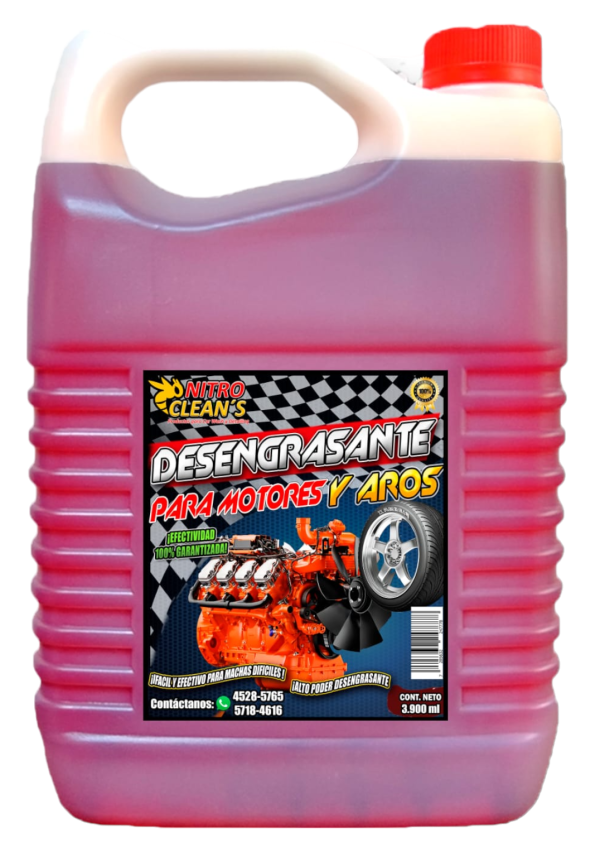 Desengrasante para motor y aros