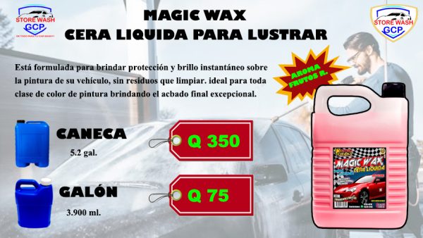 MAGIX WAX CERA LIQUIDA PARA LUSTRAR Magic Wax Cera Liquida Para Lustrar