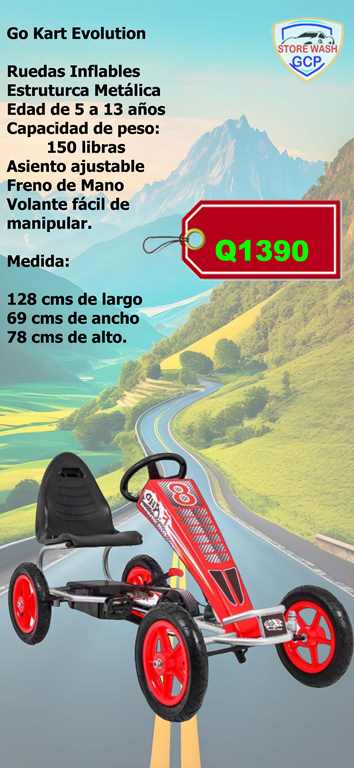 rojo 1390 Go Kart Evolution
